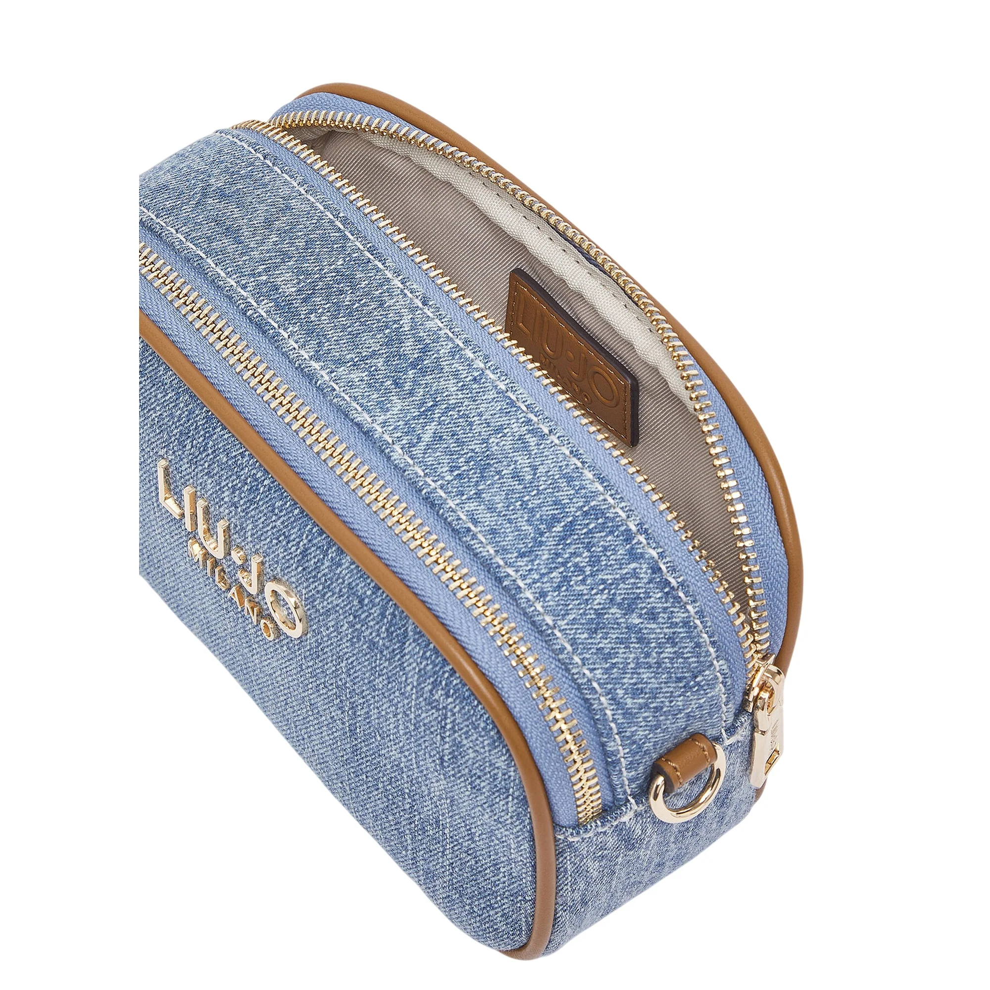 Mini bag a tracolla in denim - Image 6