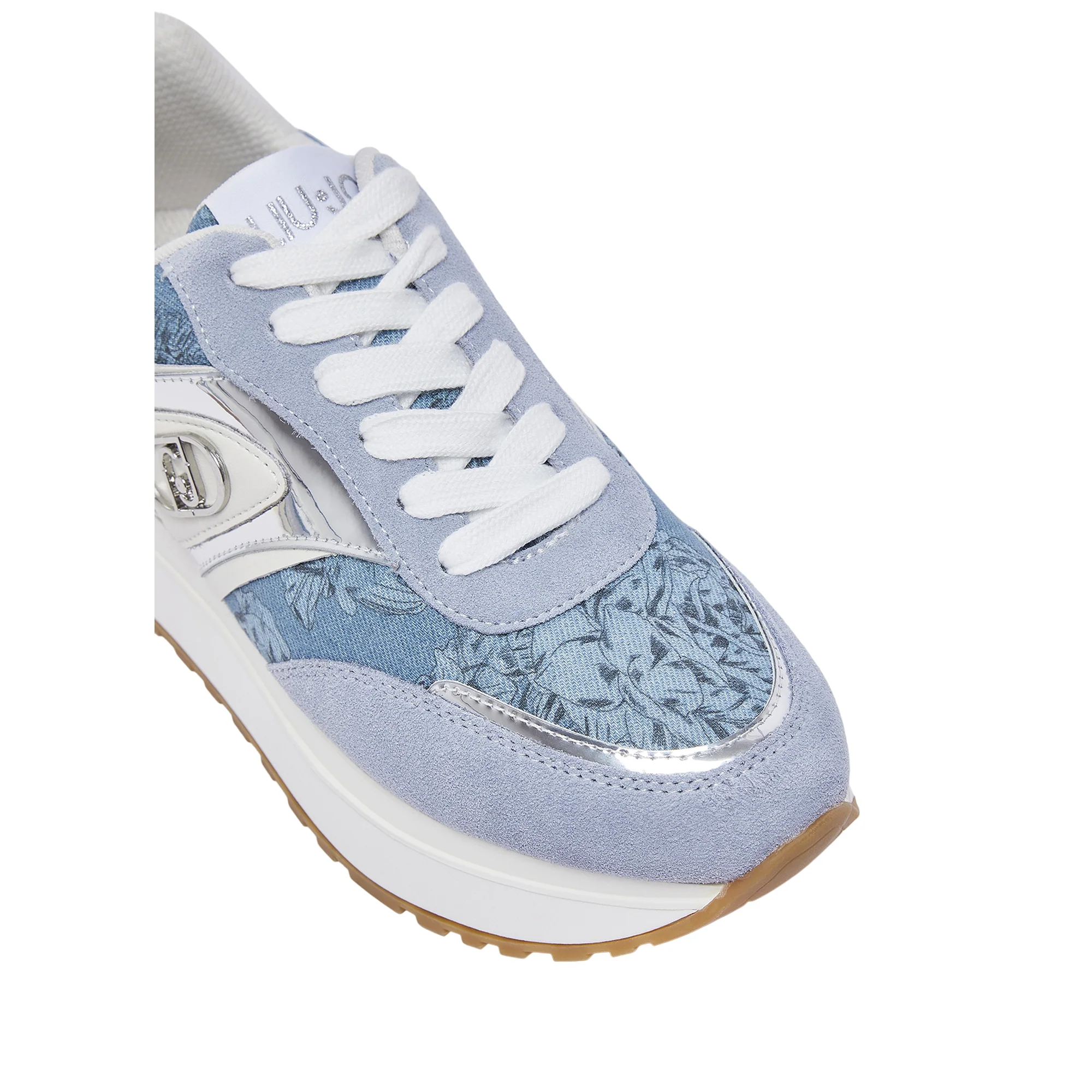 Sneakers platform Donna in denim stampato - Image 4