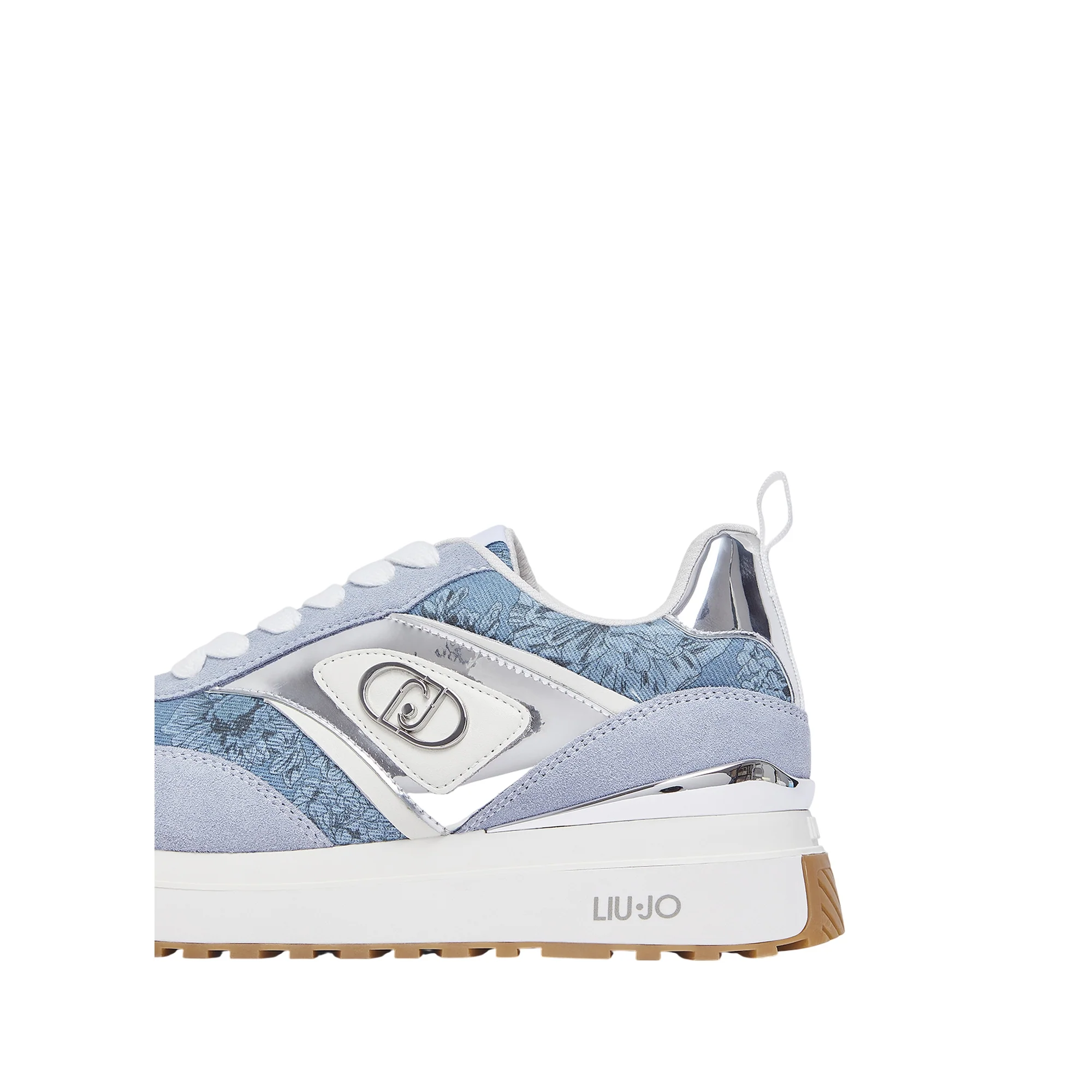 Sneakers platform Donna in denim stampato - Image 5