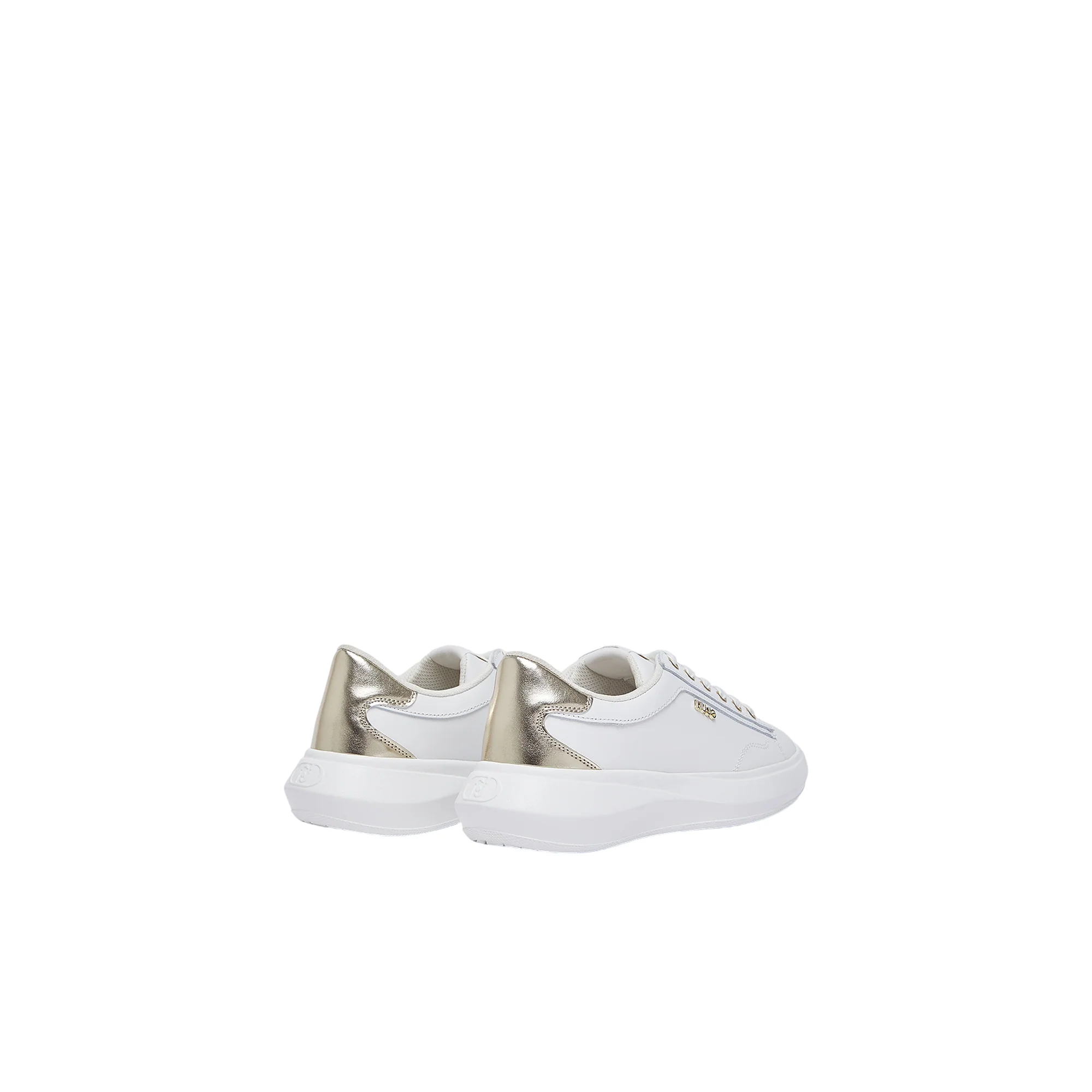 Sneakers Donna in pelle con dettaglio oro - Image 3
