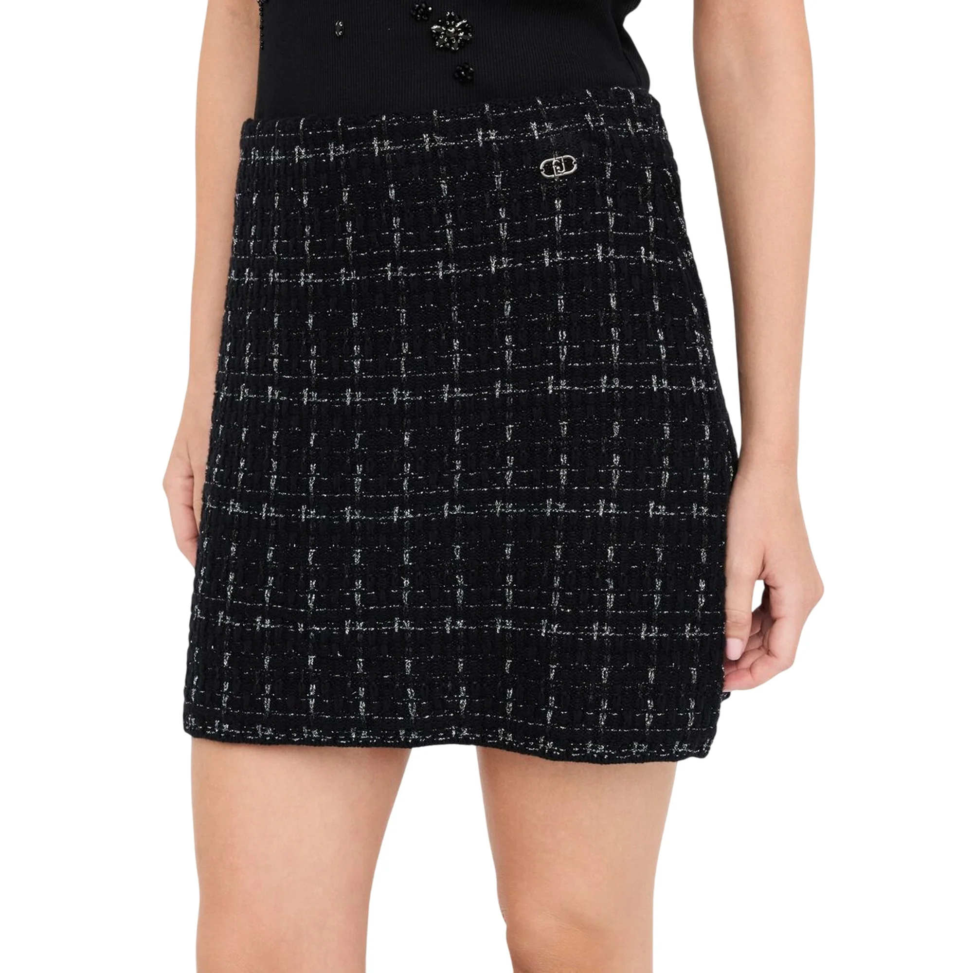 Minigonna Donna in misto lana lurex - Image 4