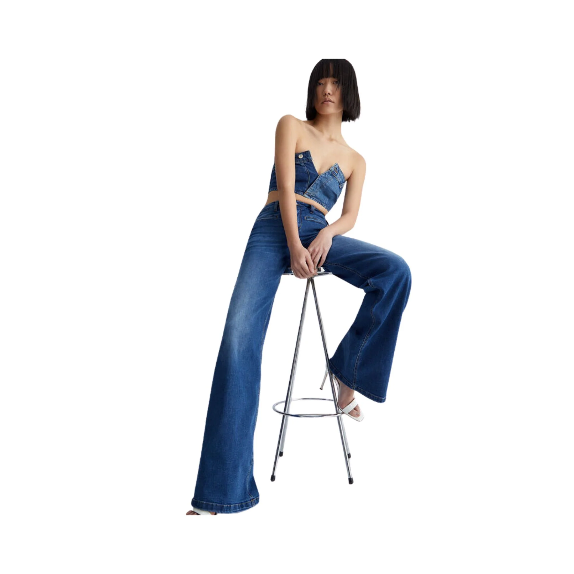 Jeans Donna Palazzo Parfait Flare - Image 4