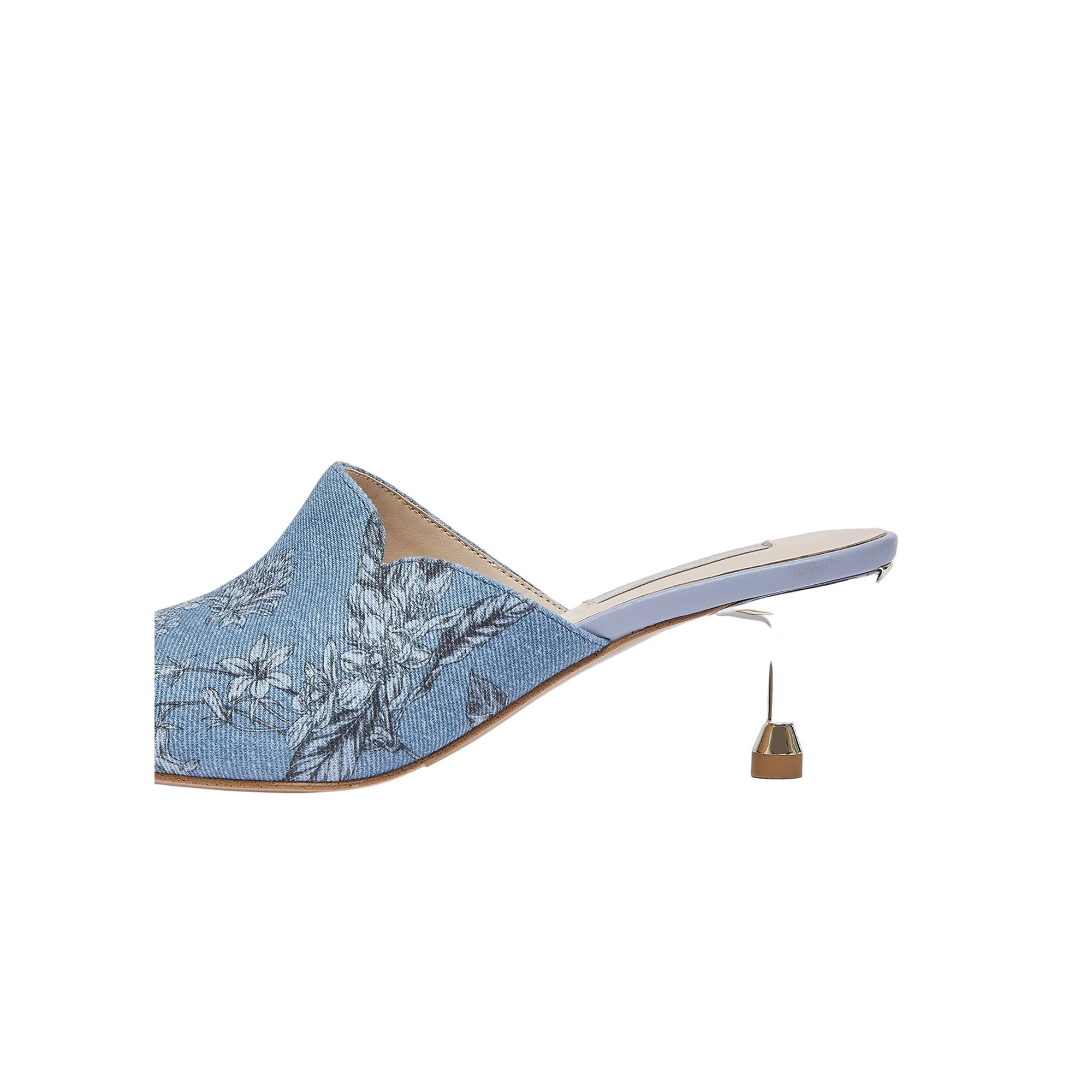 Sabot Donna in denim con tacco - Image 5