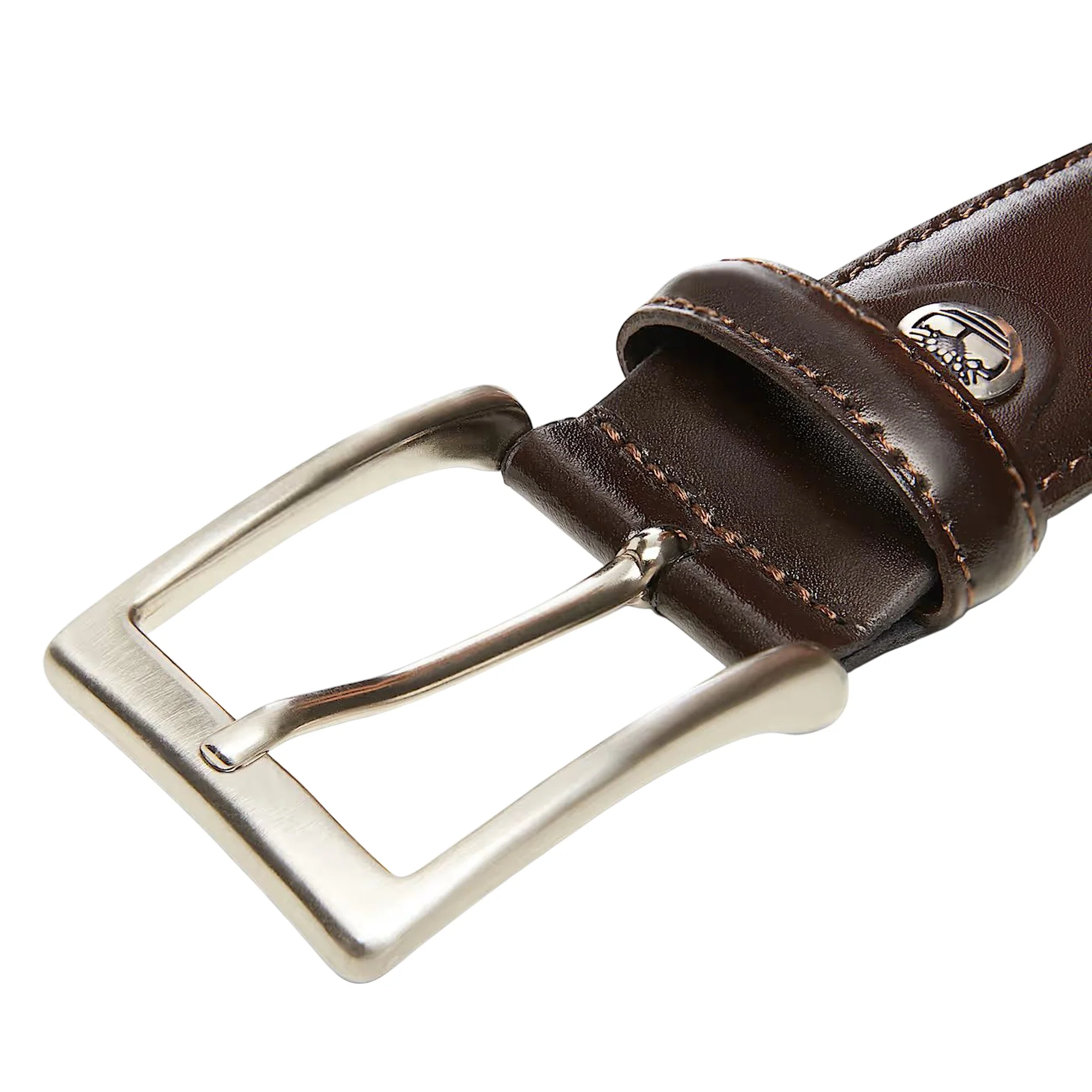 Cintura Uomo Classica 35 mm Regolabile in Pelle Marrone scuro - Image 3