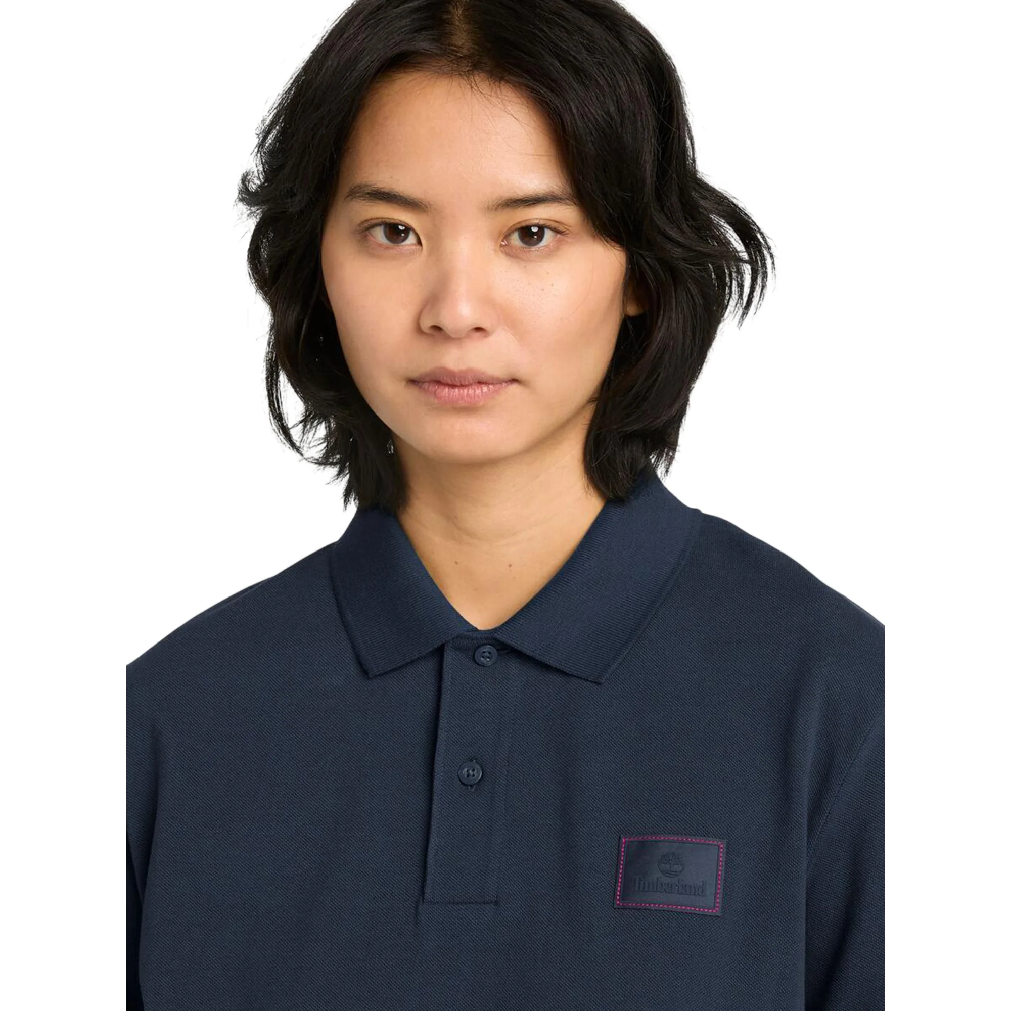 Polo Unisex Blu con Silicon Badge - Image 3
