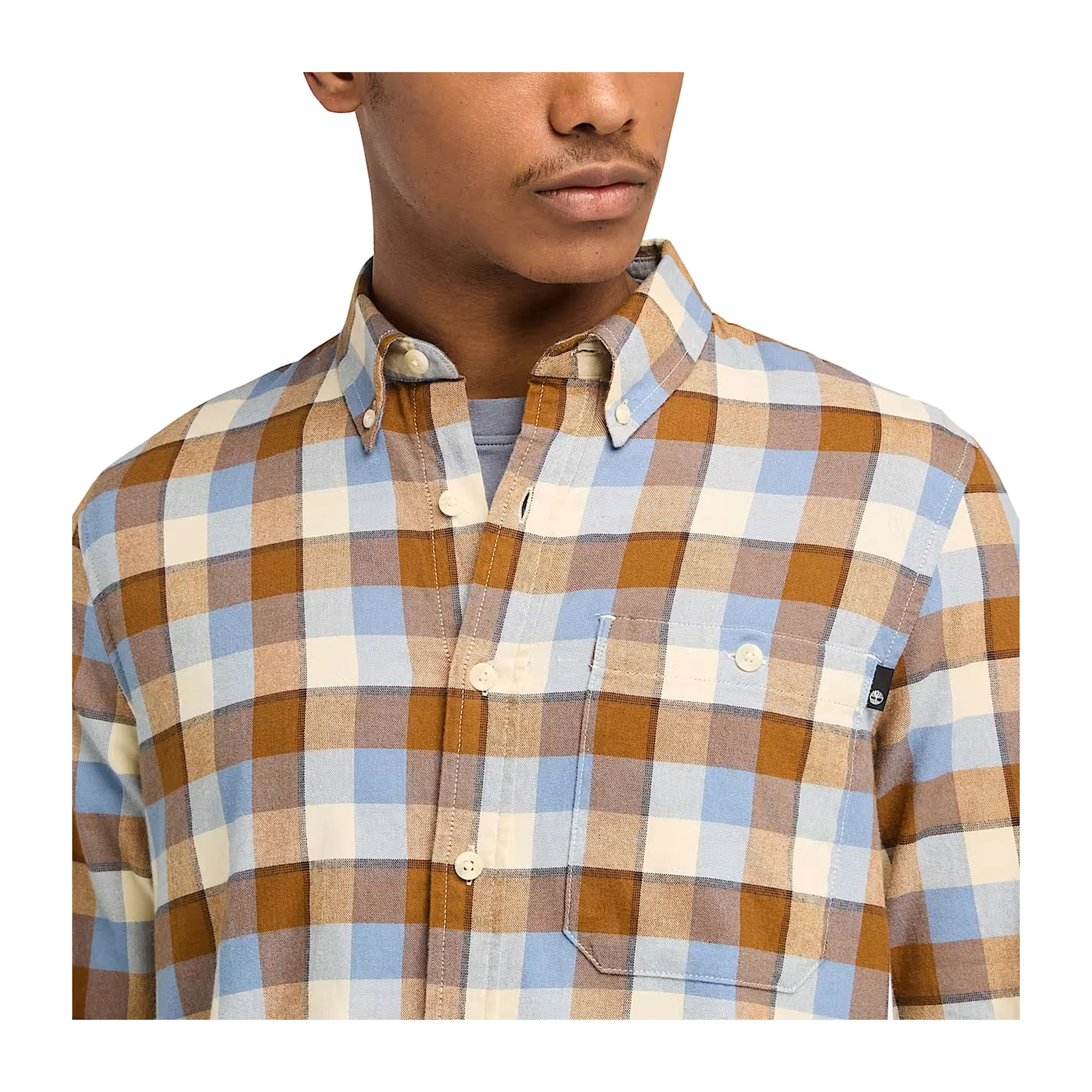 Camicia Uomo quadri SolucellAir Giallo scuro - Image 4